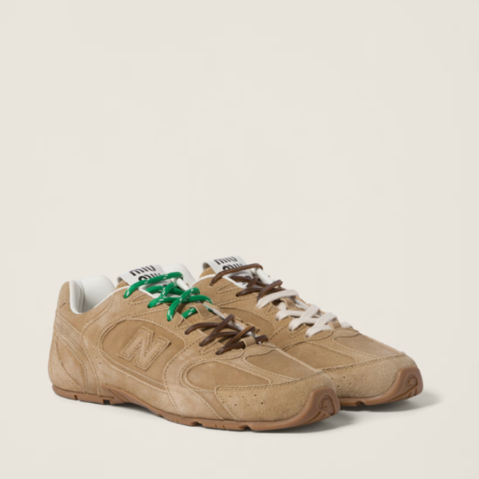 MIU MIU x New Balance Sneakers Ecru