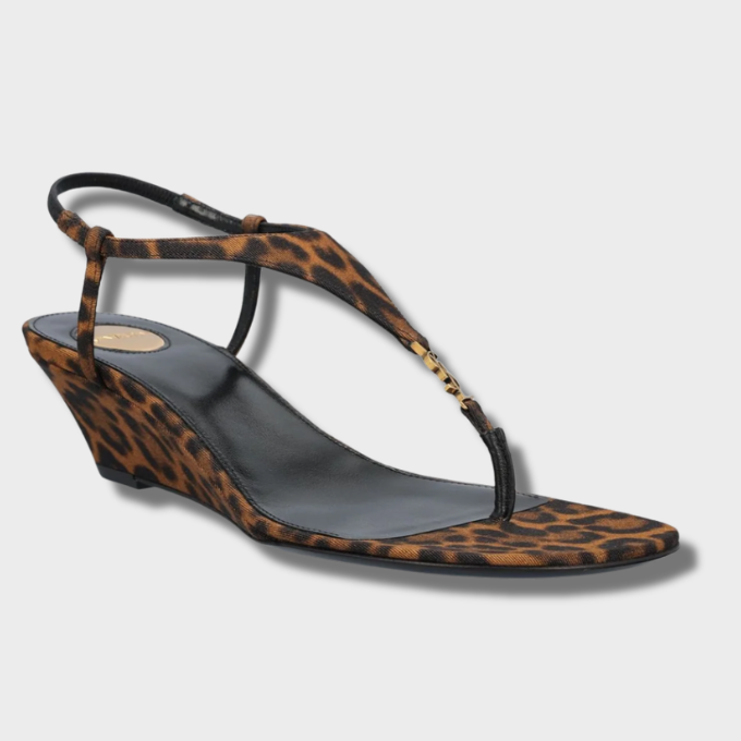 Saint Laurent Cassandra Flat Sandals
