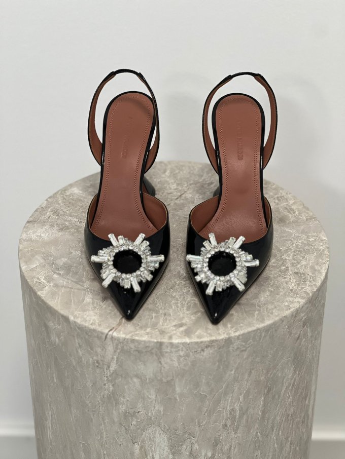 AMINA MUADDI BEGUM PATENT LEATHER