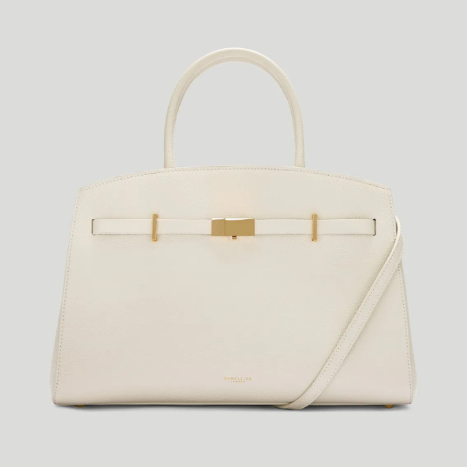 DEMELLIER Hudson Small Bag - Chalk