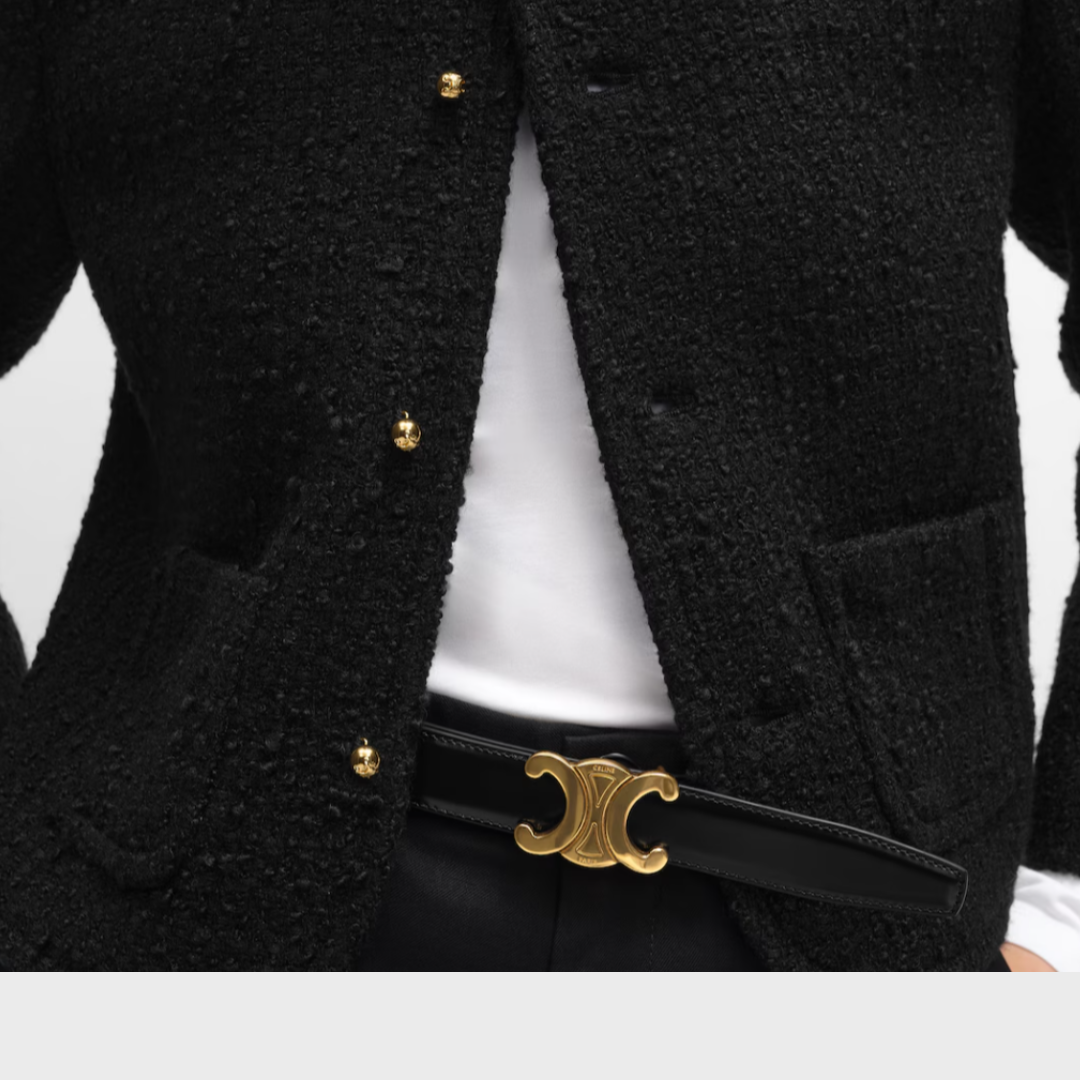 Triomphe Belt 25MM IN Taurillon Leather