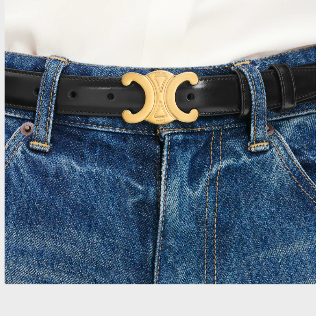 Triomphe Belt 25MM IN Taurillon Leather