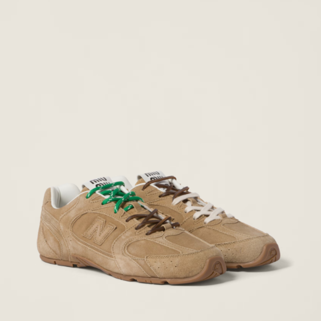 MIU MIU x New Balance Sneakers Ecru