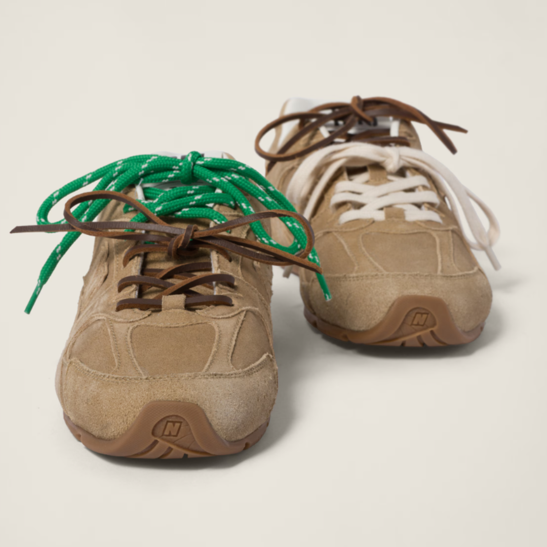 MIU MIU x New Balance Sneakers Ecru