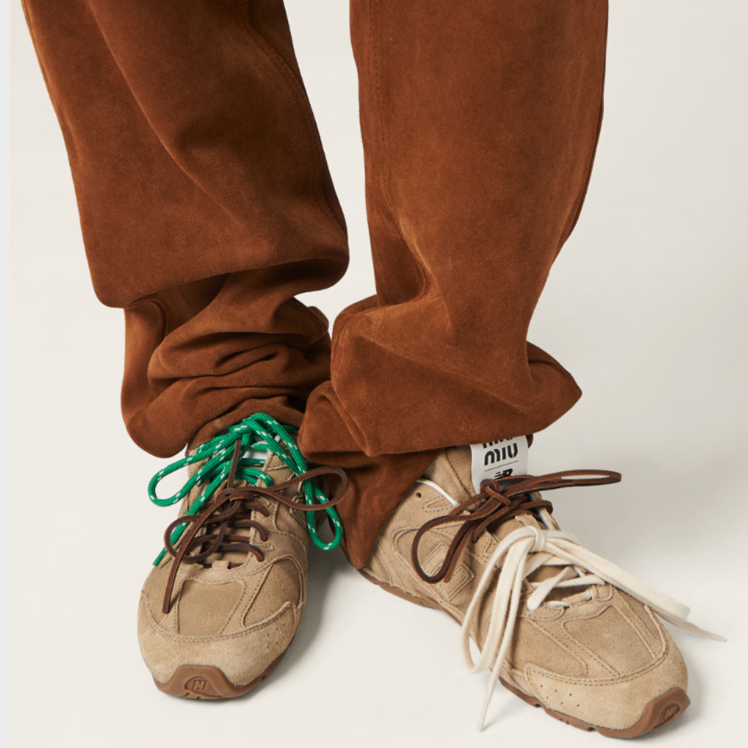 MIU MIU x New Balance Sneakers Ecru