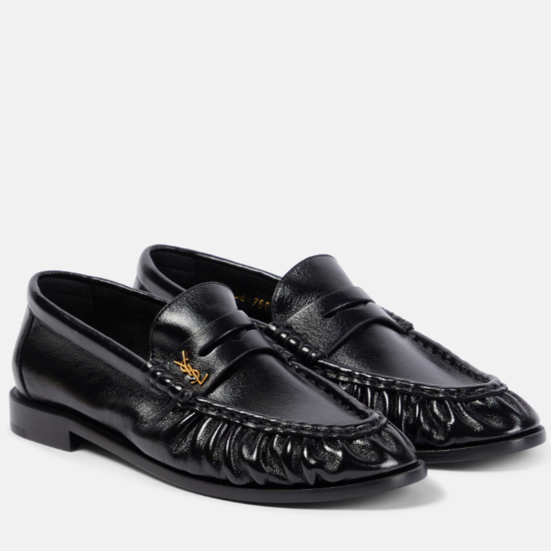 Saint Laurent Penny Loafers Black