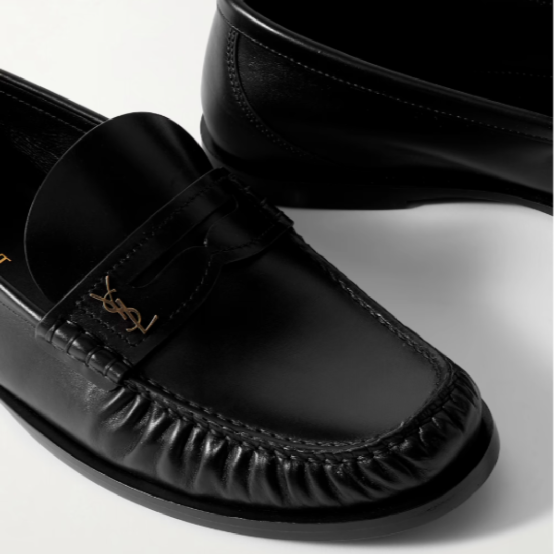 Saint Laurent Penny Loafers Black