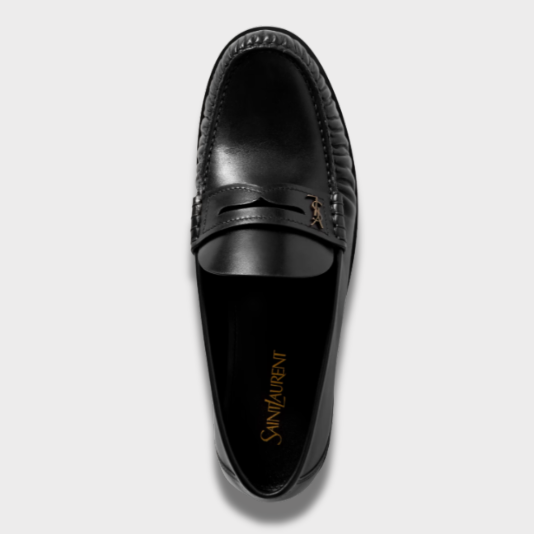 Saint Laurent Penny Loafers Black