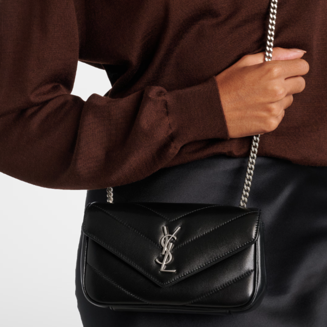 SAINT LAURENT Loulou Mini leather shoulder bag