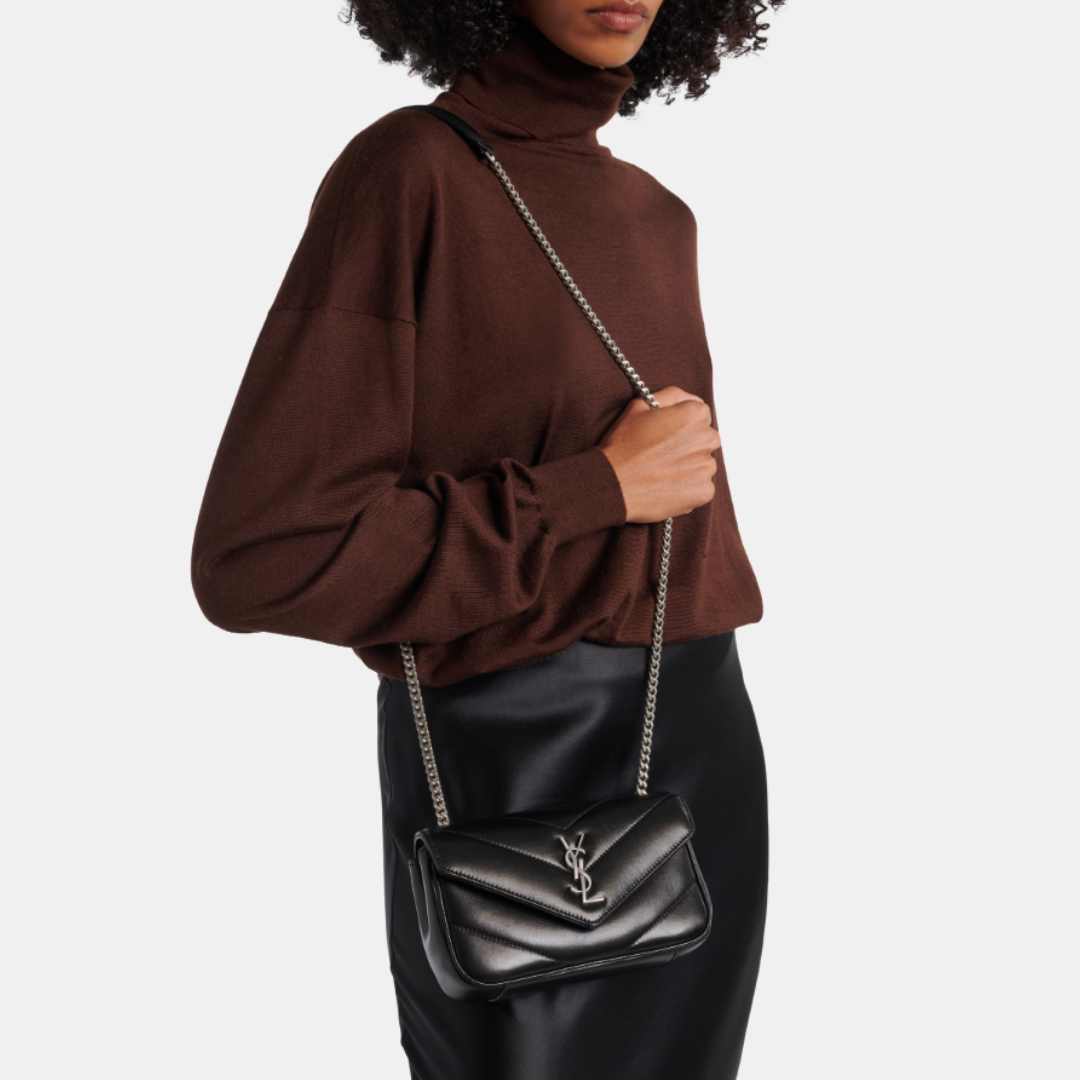 SAINT LAURENT Loulou Mini leather shoulder bag