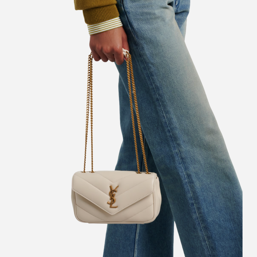  SAINT LAURENT Loulou Mini leather shoulder bag