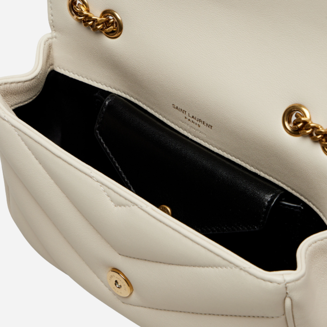  SAINT LAURENT Loulou Mini leather shoulder bag