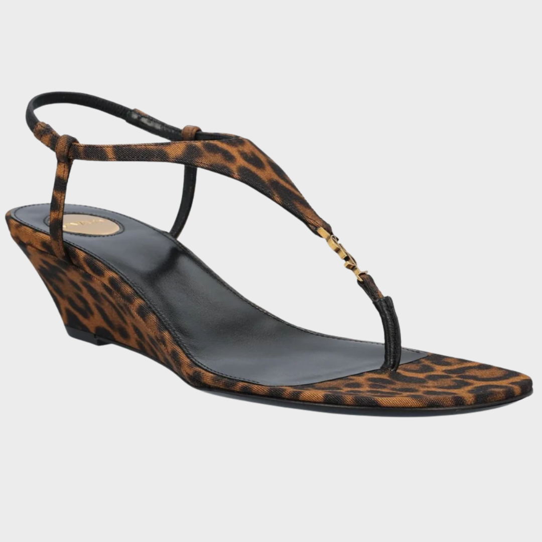 Saint Laurent Cassandra Flat Sandals