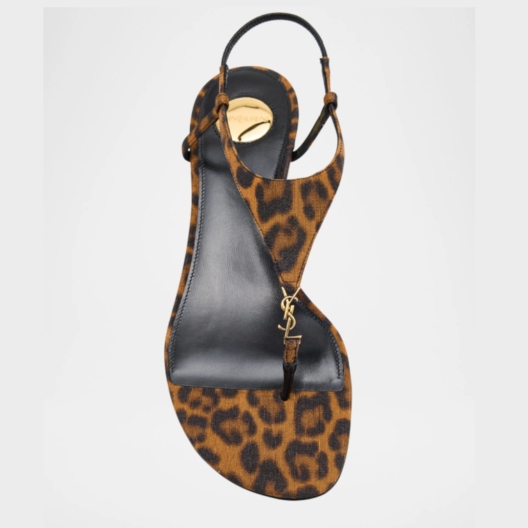 Saint Laurent Cassandra Flat Sandals