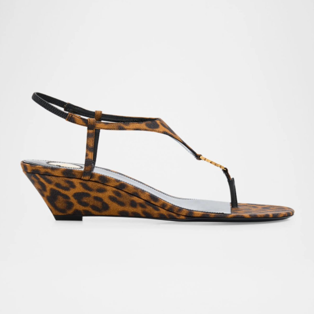 Saint Laurent Cassandra Flat Sandals