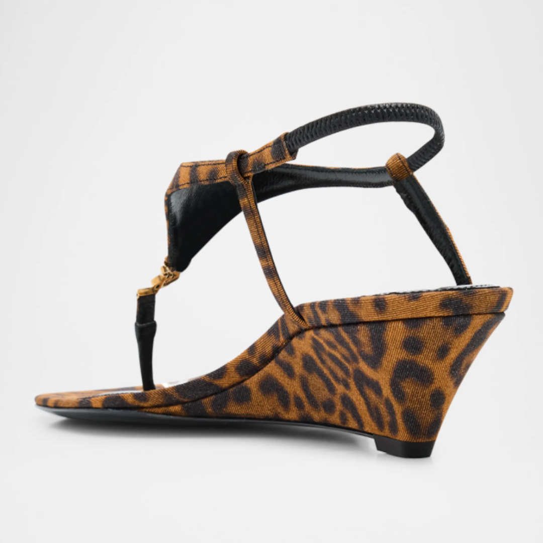 Saint Laurent Cassandra Flat Sandals