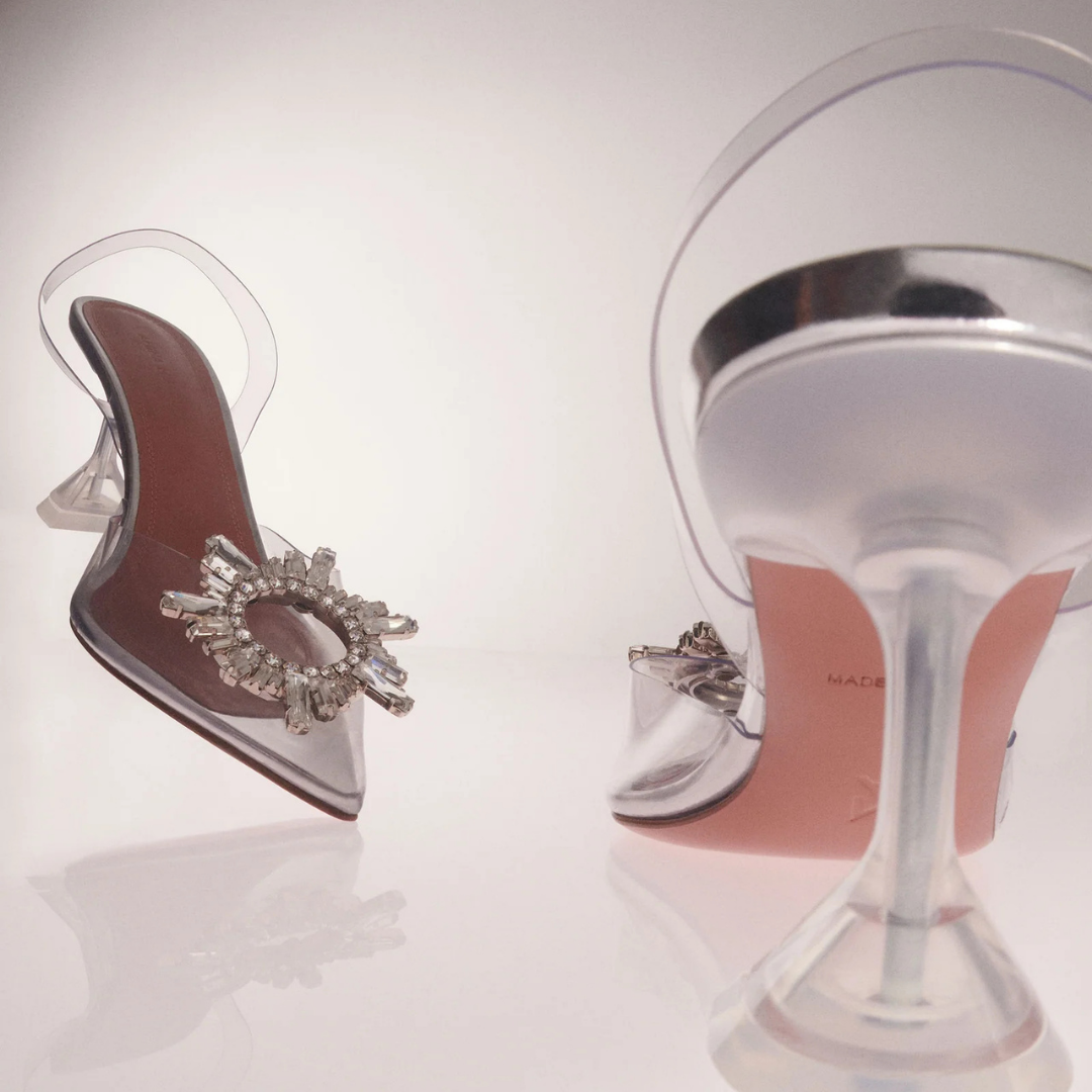 BEGUM GLASS SLINGBACKS 70 TRANSPARENT