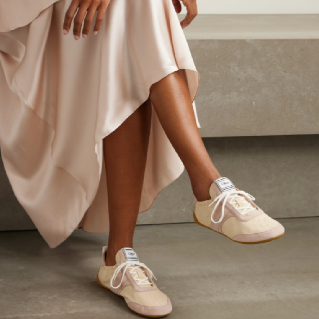 Chloé Kick Sneakers Blushy Beige
