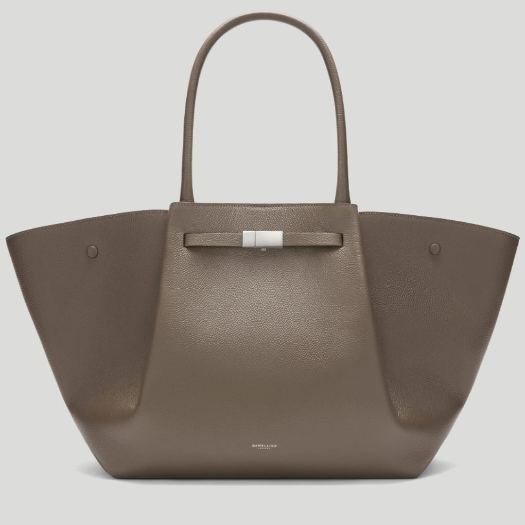 DEMELLIER The New York Bag Large - Dark Taupe