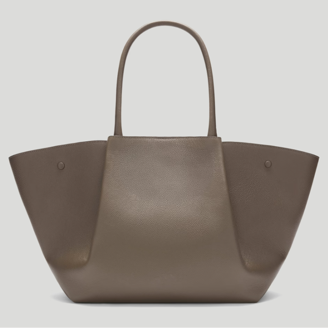 DEMELLIER The New York Bag Large - Dark Taupe