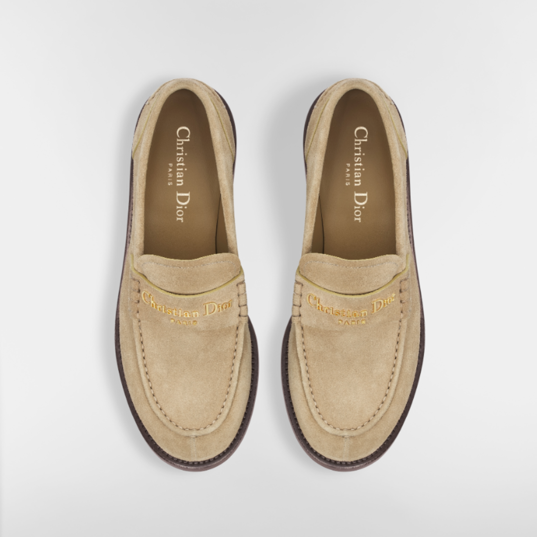 Dior Boy Loafers Suede Beige