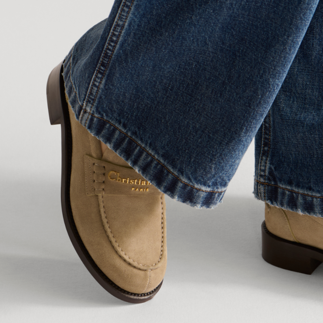 Dior Boy Loafers Suede Beige