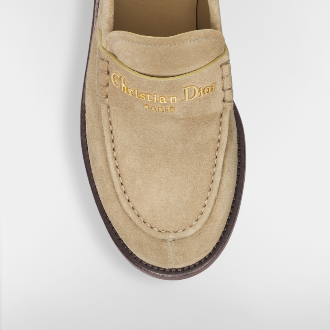Dior Boy Loafers Suede Beige