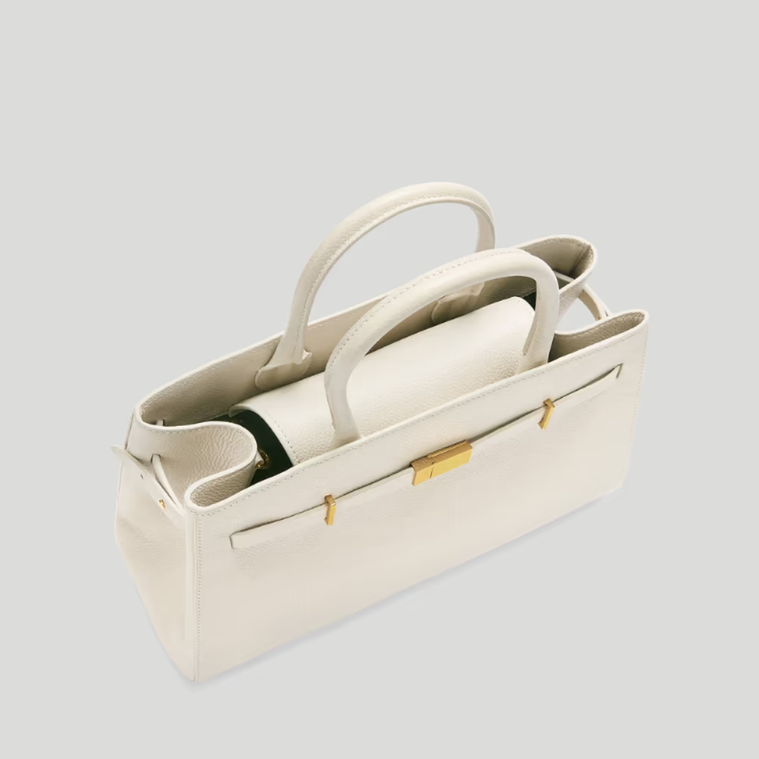 DEMELLIER Hudson Small Bag - Chalk